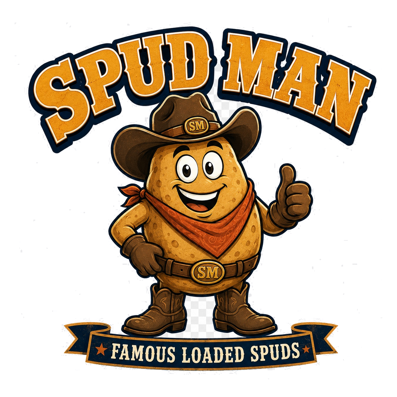 Spud Man potato mascot